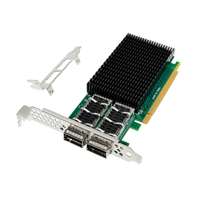 100Gbe Qsfp28 Network Card - Placa Controladora PCIe4.0 X16 com Chip